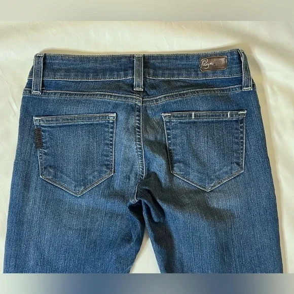 Paige Roxie Crop Skinny Medium Wash Denim Jeans 24 - Picture 7 of 13